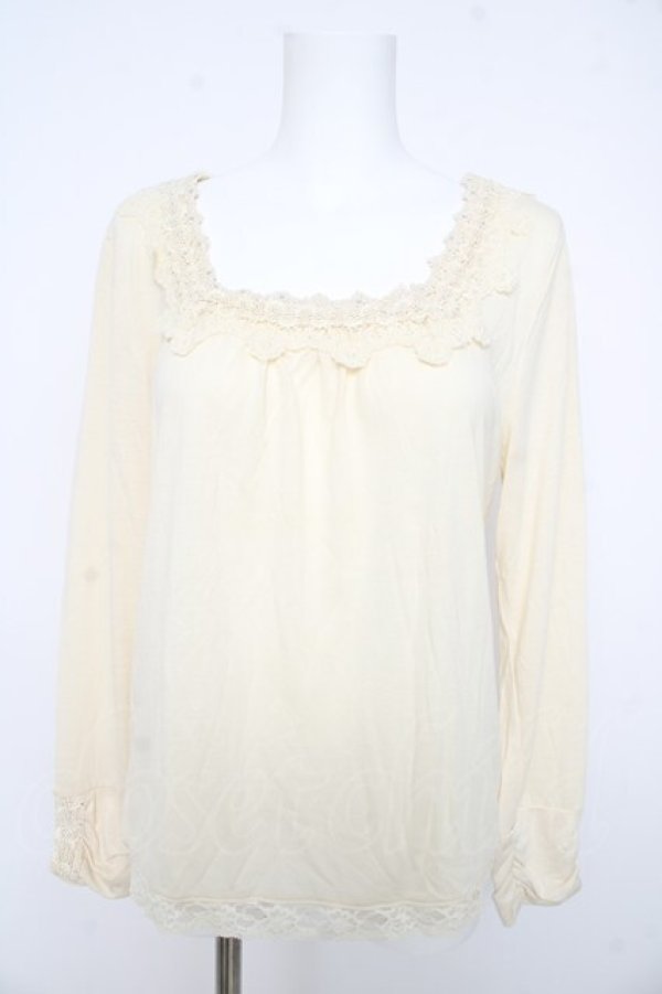 画像1: axes femme / ブレードインナープルオーバー L 生成り Y-26-02-15-004-AX-TO-IG-ZY (1)