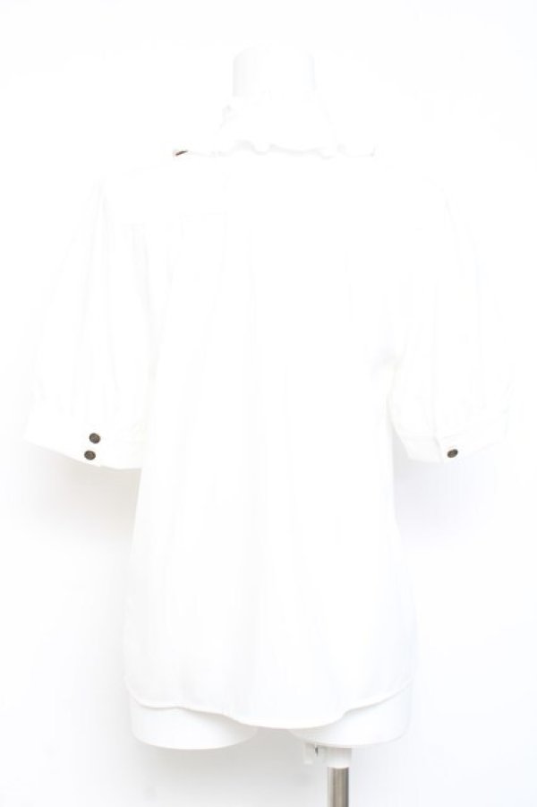 画像2: Amavel / Steampunk Gearブラウス F 白 Y-26-02-17-028-CA-BL-SZ-ZY (2)