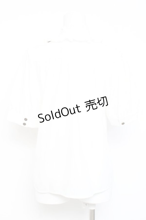 画像2: Amavel / Steampunk Gearブラウス F 白 Y-26-02-17-028-CA-BL-SZ-ZI (2)