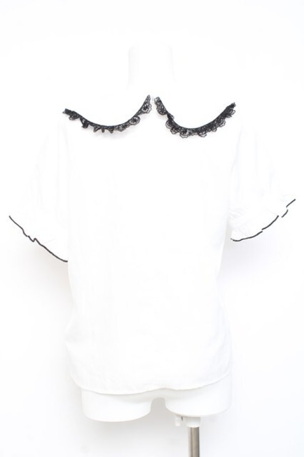 画像2: MA*RS / 襟リボンブラウス  白 Y-26-02-17-033-EL-BL-SZ-ZY (2)