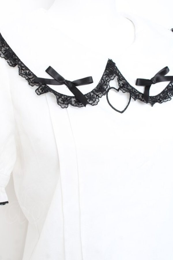 画像3: MA*RS / 襟リボンブラウス  白 Y-26-02-17-033-EL-BL-SZ-ZY (3)