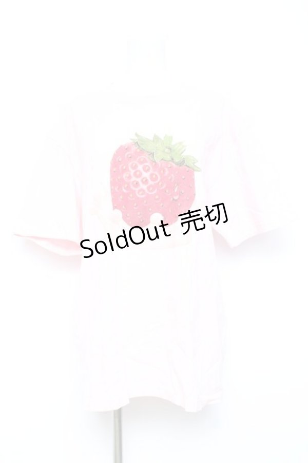 画像1: Emily Temple cute / Creamy StrawberryBIGTシャツ  ピンク Y-26-02-17-035-ET-TS-SZ-ZY (1)