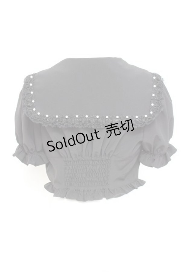 画像2: Ank Rouge / コルセットセーラーリボンブラウス M 黒 Y-26-02-17-036-CA-BL-SZ-ZY (2)