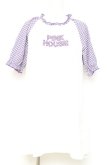 画像1: PINK HOUSE / ロゴパッチカットソーチュニック F パープル Y-26-02-17-041-LO-TO-SZ-ZY (1)