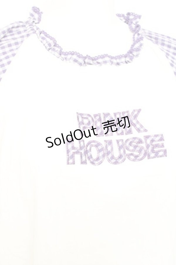 画像3: PINK HOUSE / ロゴパッチカットソーチュニック F パープル Y-26-02-17-041-LO-TO-SZ-ZY (3)