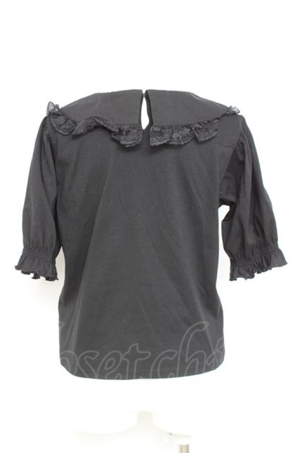 画像2: m petit by misako / 丸襟プルオーバー M 黒 Y-26-02-17-044-LO-TO-SZ-ZY (2)