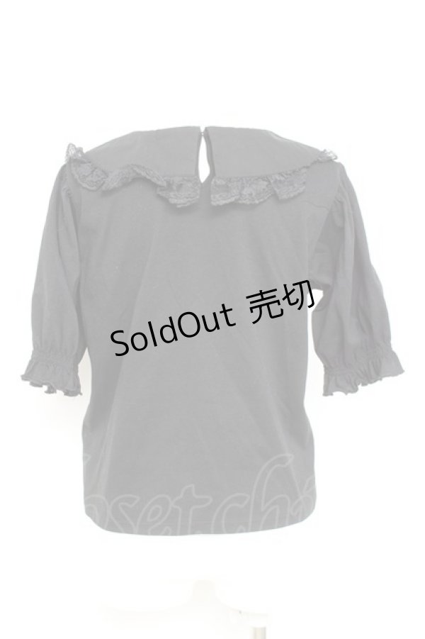 画像2: m petit by misako / 丸襟プルオーバー M 黒 Y-26-02-17-044-LO-TO-SZ-ZY (2)