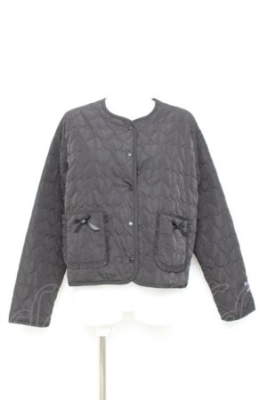 画像: m petit by misako / クロミタフタハートキルトジャケット L 中黒 Y-26-02-17-045-LO-JA-SZ-ZY