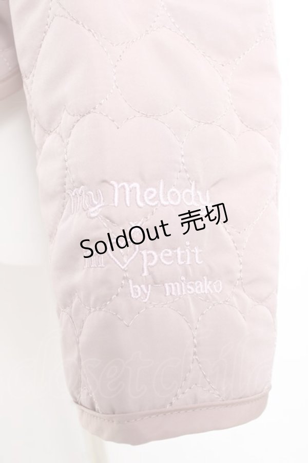 画像3: m petit by misako / マイメロタフタハートキルトジャケット L 濃桃 Y-26-02-17-046-LO-BL-SZ-ZY (3)