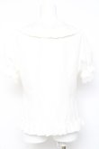 画像2: lolitimes / 刺繍フリルブラウス  白 Y-26-02-17-049-LO-BL-SZ-ZY (2)