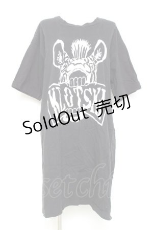画像: RNA / プリントロングTシャツ M 黒 Y-26-02-17-050-PU-TO-SZ-ZY