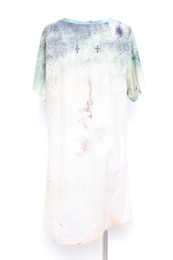 画像2: Ozz Croce / いかさんコラボフロントクロスTシャツ  ベージュ Y-26-02-17-054-OO-TO-SZ-ZY (2)