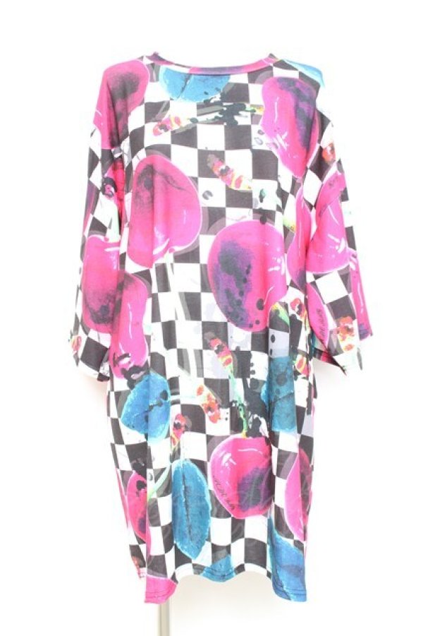 画像1: ACDC RAG / CチェリーヒュージTシャツ  ブラック Y-26-02-17-061-PU-TO-SZ-ZY (1)