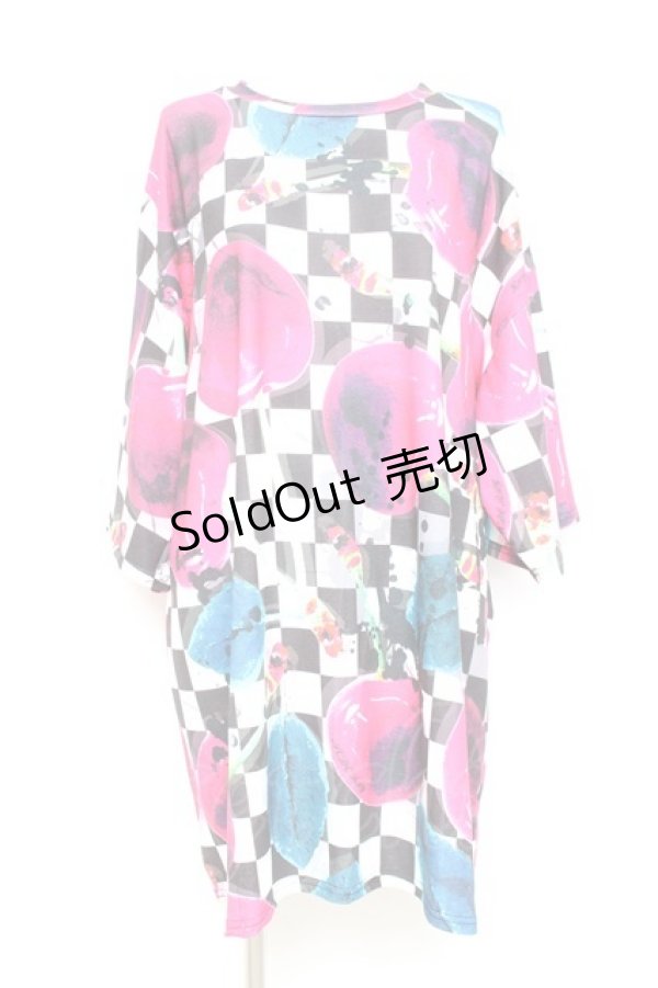 画像1: ACDC RAG / CチェリーヒュージTシャツ  ブラック Y-26-02-17-061-PU-TO-SZ-ZS (1)