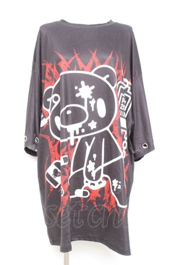 画像1: ACDC RAG / ダークグルーミー リングヒュージT  黒 Y-26-02-17-063-PU-TO-SZ-ZY (1)