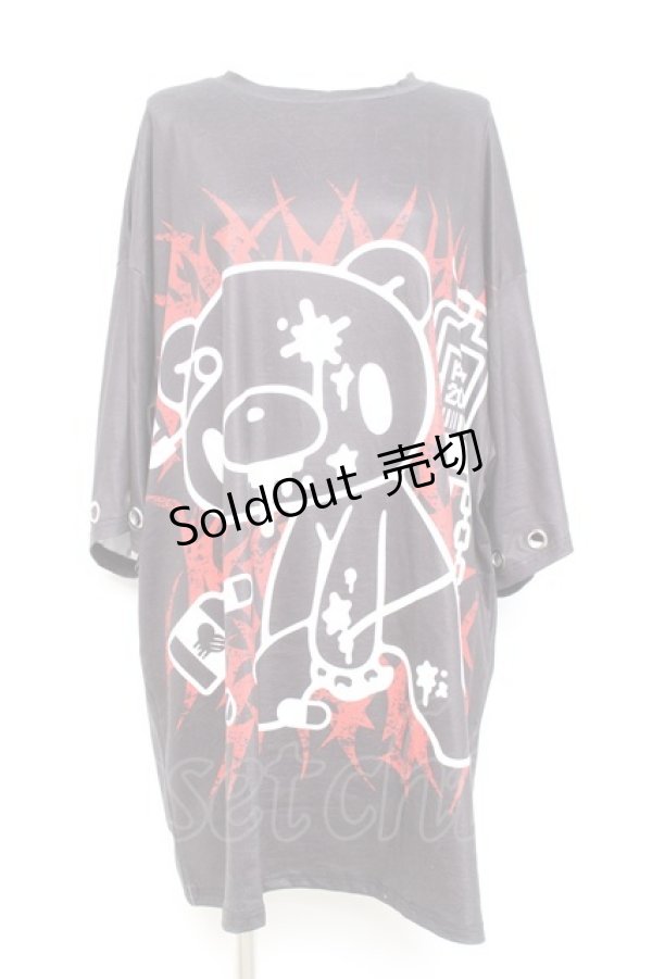 画像1: ACDC RAG / ダークグルーミー リングヒュージT  黒 Y-26-02-17-063-PU-TO-SZ-ZY (1)