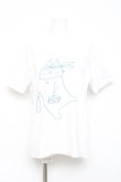 画像1: MINT NeKO / 酔っぱらいネコプリントTシャツ L 白 Y-26-02-17-066-HN-TO-SZ-ZY (1)