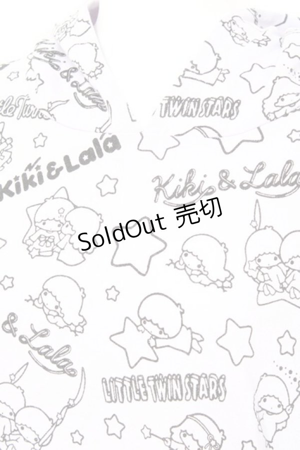 画像3: LISTEN FLAVOR / キキとララのファンシー総柄半袖パーカー F ラベンダー Y-26-02-17-069-PU-TO-SZ-ZY (3)