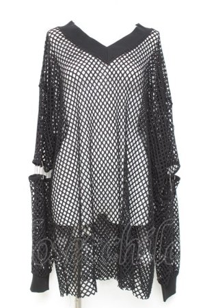 画像: REFLEM / セパレートスリーブメッシュL/S Tee F ブラック Y-26-02-17-071-PU-TS-SZ-ZY