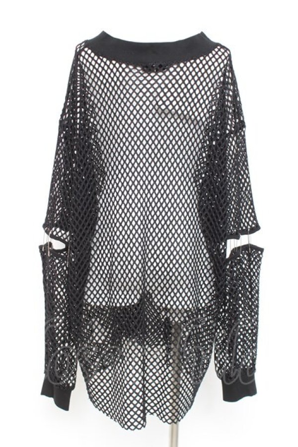 画像2: REFLEM / セパレートスリーブメッシュL/S Tee F ブラック Y-26-02-17-071-PU-TS-SZ-ZY (2)