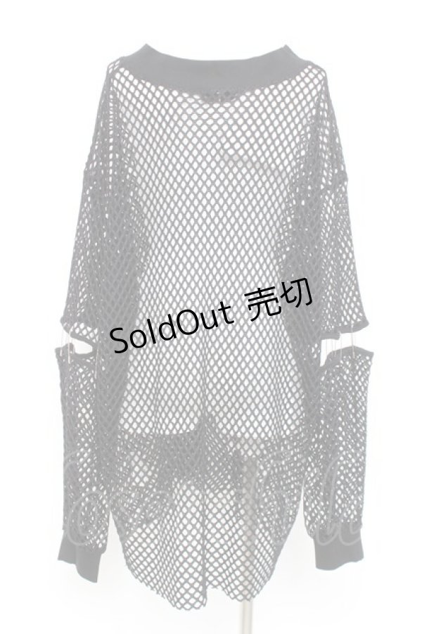 画像2: REFLEM / セパレートスリーブメッシュL/S Tee F ブラック Y-26-02-17-071-PU-TS-SZ-ZY (2)