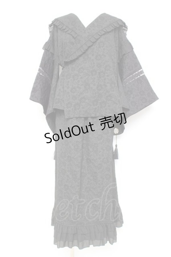 画像1: ililil / はんなり地雷ちゃん着物セーラーsetup F 黒 Y-26-02-17-072-PU-OP-SZ-ZY (1)