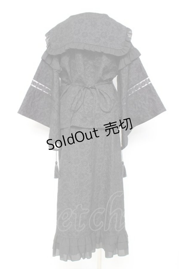 画像2: ililil / はんなり地雷ちゃん着物セーラーsetup F 黒 Y-26-02-17-072-PU-OP-SZ-ZY (2)