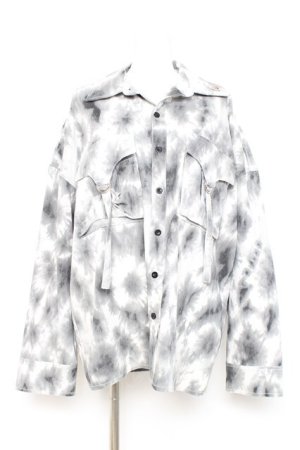 画像: REFLEM / オーバームラ染めシャツ F グレー Y-26-02-17-073-PU-BL-SZ-ZY