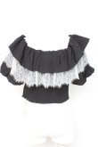 画像2: MARBLE / オフショルブラウス M-L 黒 Y-26-02-17-074-GO-BL-SZ-ZY (2)