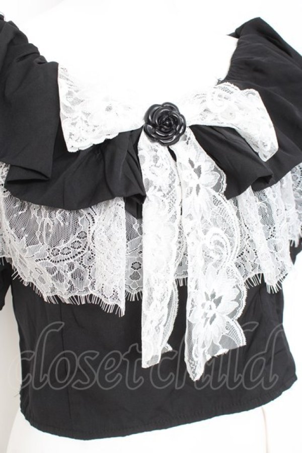 画像3: MARBLE / オフショルブラウス M-L 黒 Y-26-02-17-074-GO-BL-SZ-ZY (3)