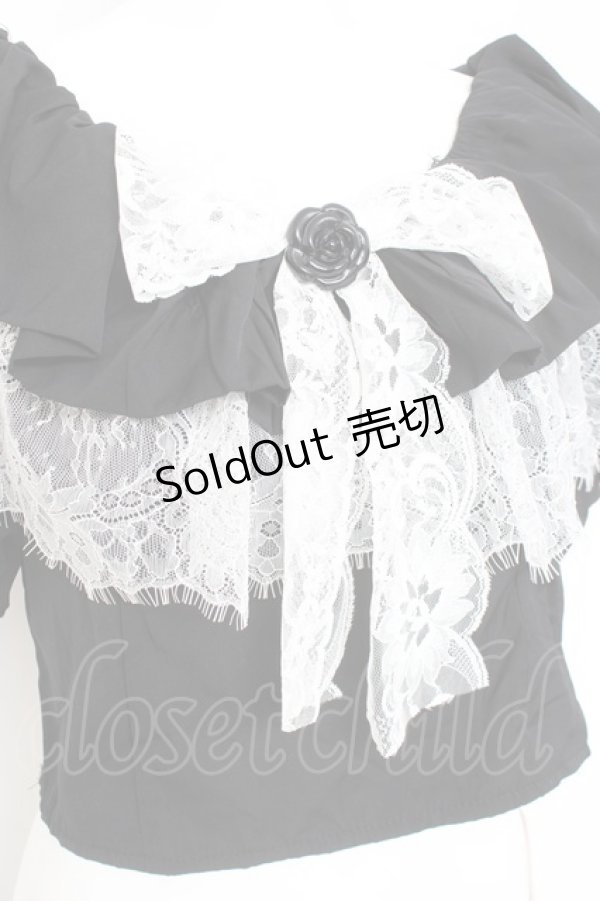 画像3: MARBLE / オフショルブラウス M-L 黒 Y-26-02-17-074-GO-BL-SZ-ZY (3)