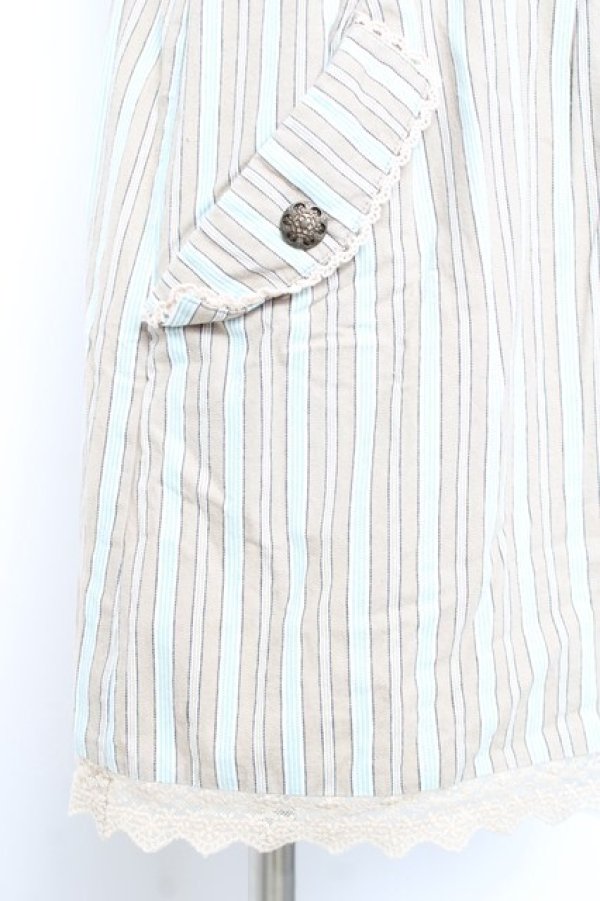 画像4: axes femme / レジメ柄ジャンスカ M ベージュ Y-26-02-17-077-AX-OP-SZ-ZY (4)