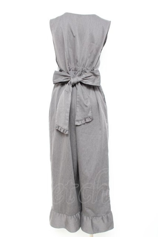 画像2: axes femme / Vフリルサロペット M グレー Y-26-02-17-082-AX-PA-SZ-ZY (2)