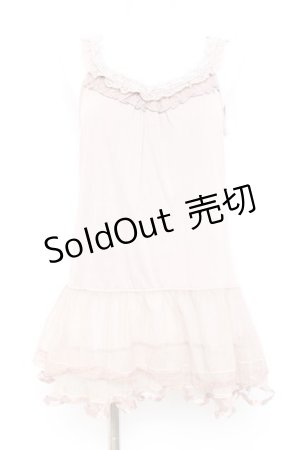 画像: axes femme / 裾チュールタンクトップ M アワピンク Y-26-02-17-085-AX-TO-SZ-ZY