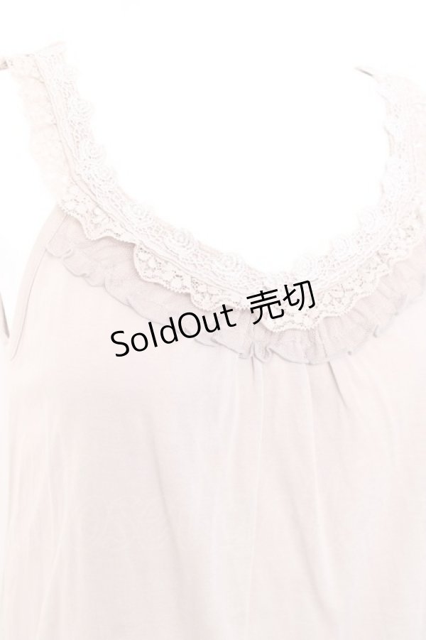 画像3: axes femme / 裾チュールタンクトップ M アワピンク Y-26-02-17-085-AX-TO-SZ-ZY (3)