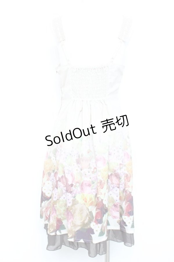 画像2: axes femme / 裾グラデ花柄ワンピース M ベージュ Y-26-02-17-086-AX-OP-SZ-ZS (2)