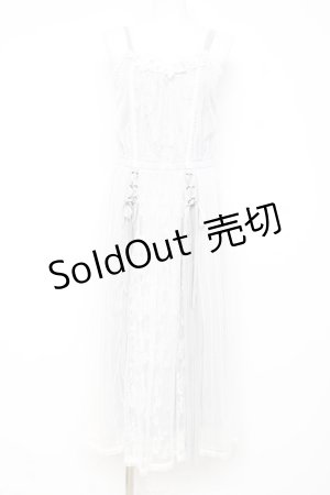 画像: axes femme / レース×チュールキャミワンピース M グレー Y-26-02-17-090-AX-OP-SZ-ZY