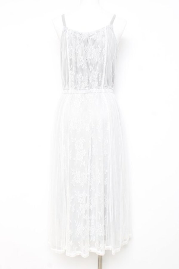 画像2: axes femme / レース×チュールキャミワンピース M グレー Y-26-02-17-090-AX-OP-SZ-ZY (2)