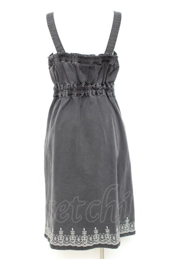 画像2: axes femme / 前ボタンワンピース M 黒 Y-26-02-17-092-AX-OP-SZ-ZY (2)