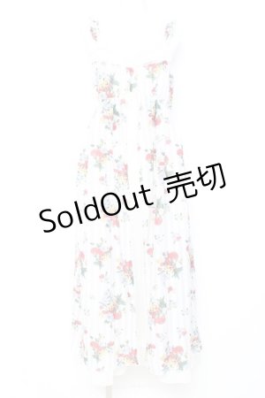 画像: axes femme / フルーツ柄キャミワンピース M オフ Y-26-02-17-095-AX-OP-SZ-ZY