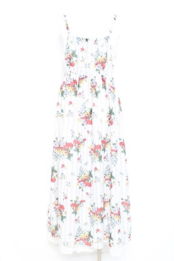 画像2: axes femme / フルーツ柄キャミワンピース M オフ Y-26-02-17-095-AX-OP-SZ-ZY (2)