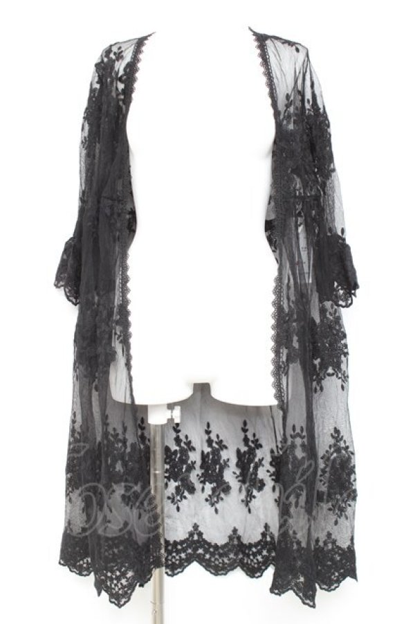 画像1: axes femme / レースロングガウン F 黒 Y-26-02-17-096-AX-TO-SZ-ZY (1)
