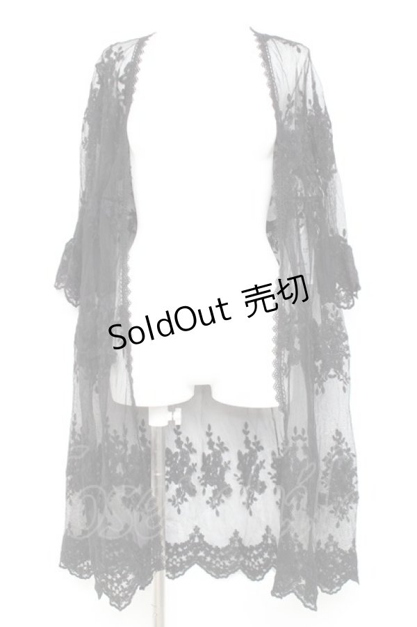 画像1: axes femme / レースロングガウン F 黒 Y-26-02-17-096-AX-TO-SZ-ZY (1)