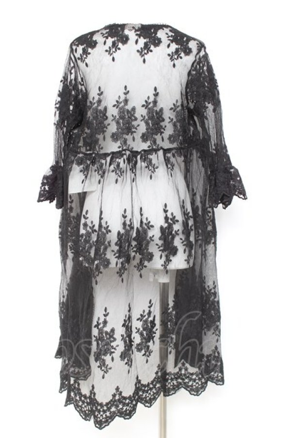 画像2: axes femme / レースロングガウン F 黒 Y-26-02-17-096-AX-TO-SZ-ZY (2)