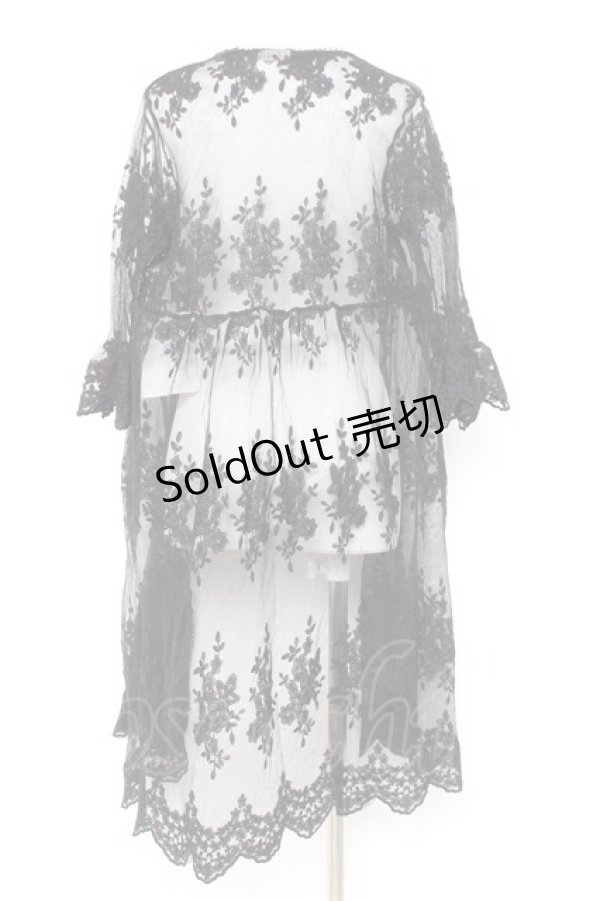 画像2: axes femme / レースロングガウン F 黒 Y-26-02-17-096-AX-TO-SZ-ZY (2)