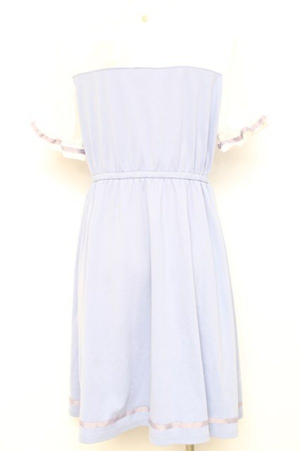 画像2: axes femme / 時計プリントカットワンピース M ラベンダー Y-26-02-17-097-AX-OP-SZ-ZY (2)