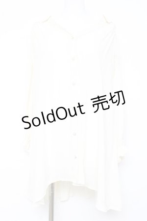 画像: axes femme / シフォンロングシャツ  生成り Y-26-02-17-102-AX-TO-SZ-ZY