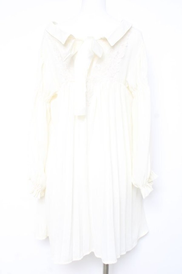 画像2: axes femme / シフォンロングシャツ  生成り Y-26-02-17-102-AX-TO-SZ-ZY (2)