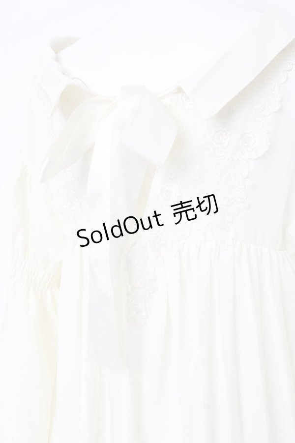 画像3: axes femme / シフォンロングシャツ  生成り Y-26-02-17-102-AX-TO-SZ-ZY (3)