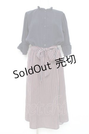 画像: axes femme / ブラウスドッキングワンピース M 紺 Y-26-02-17-103-AX-OP-SZ-ZY